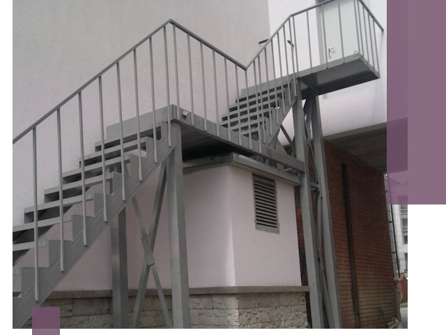 Монтаж пожарных лестниц под ключ в Оренбурге с гарантией качества