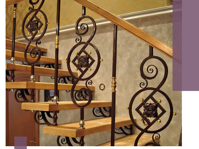 Изготовление кованых лестниц под ключ в Оренбурге