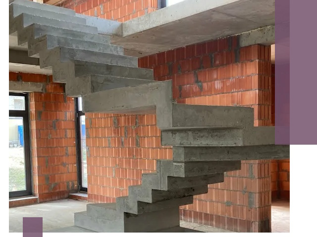 Изготовление бетонных лестниц под ключ в Оренбурге