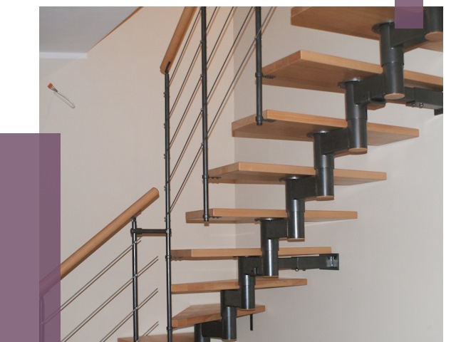 Изготовление модульных лестниц в Оренбурге от 11440 руб. 