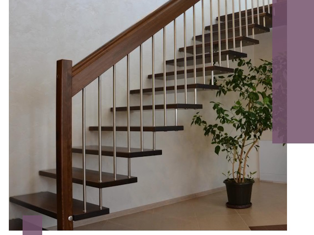 Лестницы на больцах под ключ в Оренбурге – изготовление и монтаж