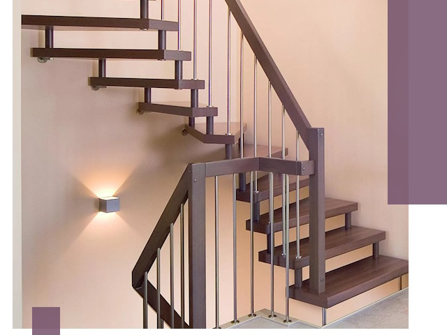 Изготовление лестниц на больцах в Оренбурге под ключ