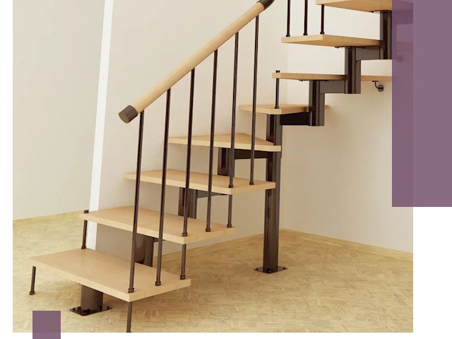 Монтаж лестниц на больцах в Оренбурге — быстро и надежно