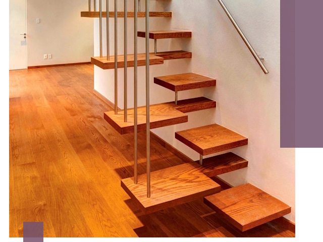 Лестницы «гусиный шаг» на заказ в Оренбурге для узких пространств