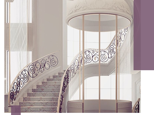 Элитные лестницы на заказ высокого класса в Оренбурге