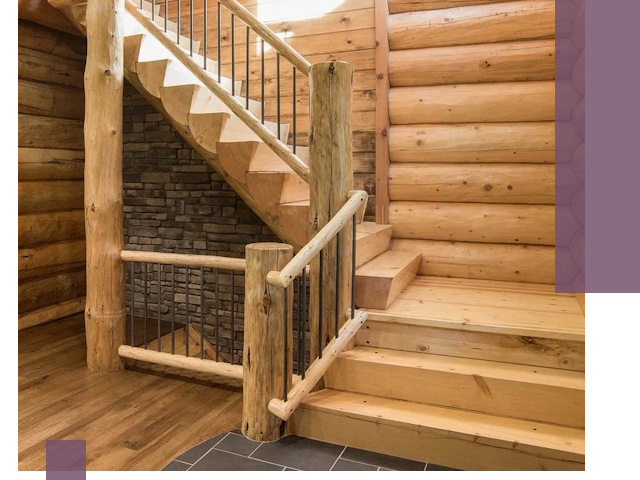 Лестницы в баню под заказ и профессиональный монтаж в Оренбурге