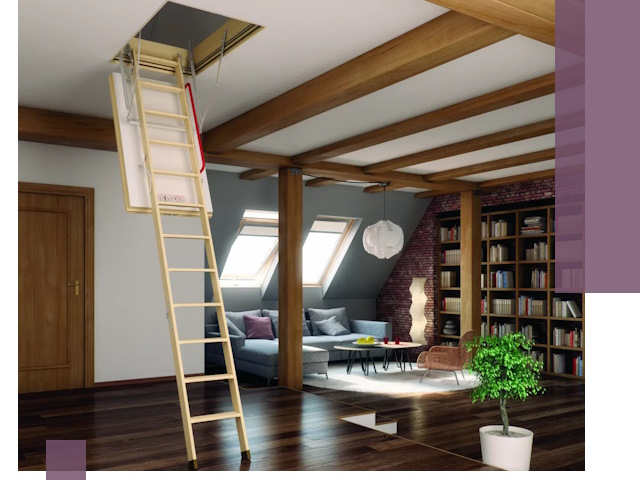 Чердачные лестницы под ключ в Оренбурге: изготовление и монтаж