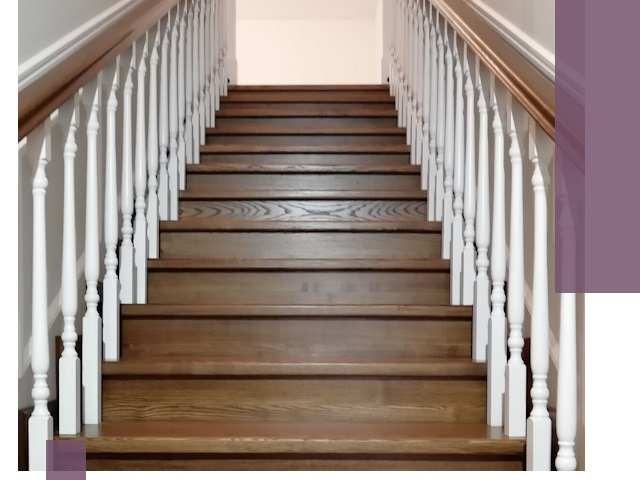 Лестницы из ясеня на заказ в Оренбурге — изготовление и монтаж