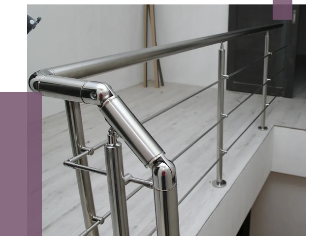 Перила из нержавеющей стали в Оренбурге от 8949 руб. под ключ | ПРОЛЁТ-Рнб