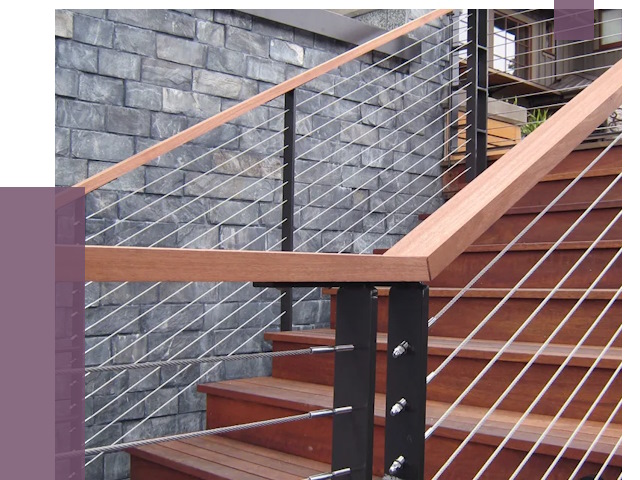 Тросовые перила под ключ в Оренбурге от 7728 руб. 