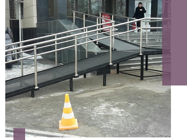 Стационарные пандусы под ключ в Оренбурге — изготовление и монтаж