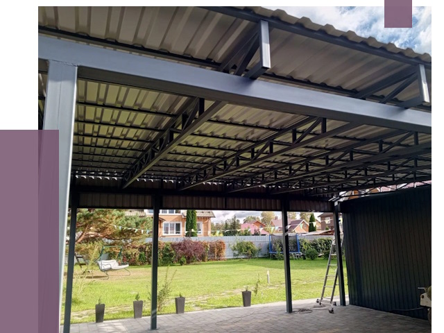 Монтаж навесов в Оренбурге от 7322 руб. — установка навеса | ПРОЛЁТ-Рнб