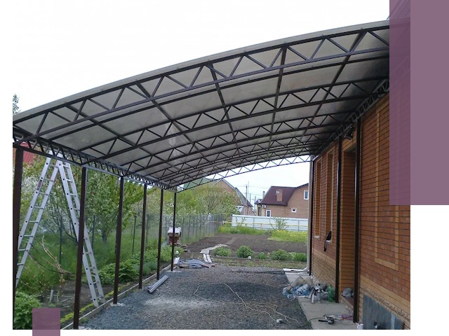 Профессиональный монтаж навесов под ключ в Оренбурге