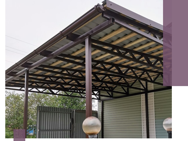 Навесы под ключ в Оренбурге: изготовление, монтаж и гарантия