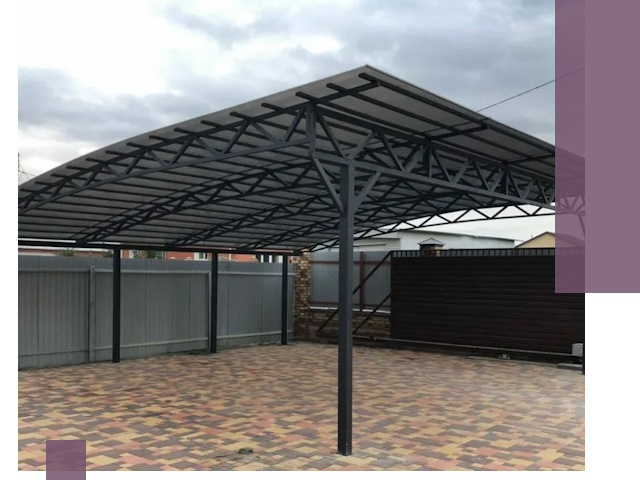 Недорогие навесы под ключ в Оренбурге — изготовление и монтаж