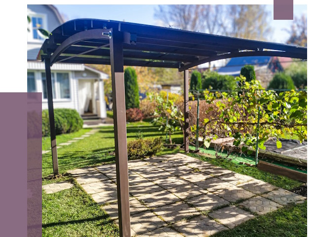 Навесы для дачи в Оренбурге от 12660 руб. под ключ — ПРОЛЁТ-Рнб