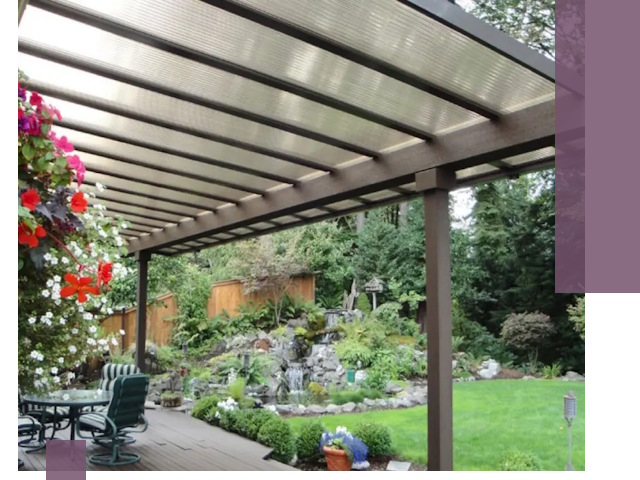 Навесы из поликарбоната под ключ в Оренбурге быстро и надёжно