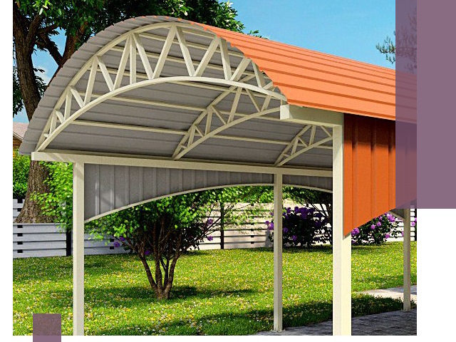 Навесы из профнастила под ключ в Оренбурге — установка и монтаж