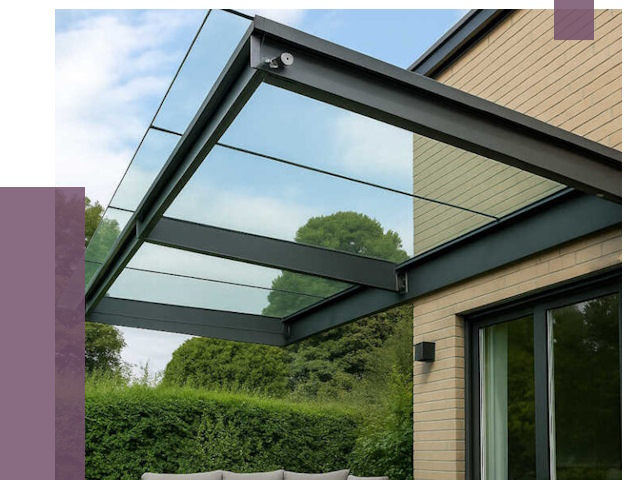 Стеклянные навесы и козырьки в Оренбурге от 12203 руб.