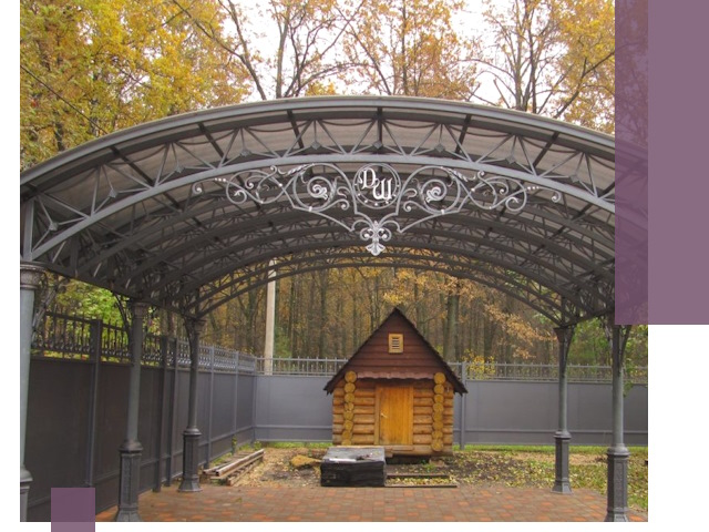 Кованые навесы премиум-класса под заказ в Оренбурге