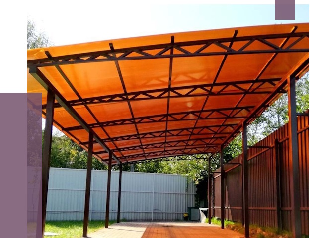 Односкатные навесы под ключ в Оренбурге от 13067 руб. 