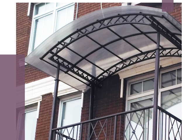 Козырьки над балконом в Оренбурге от 8593 руб.  | ПРОЛЁТ-Рнб