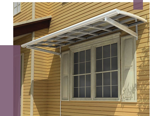 Козырьки над окнами в Оренбурге от 7576 руб. — монтаж, покупки | ПРОЛЁТ-Рнб