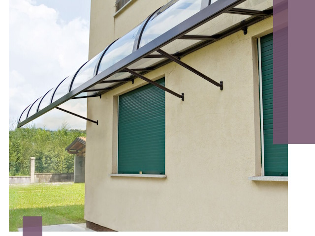 Козырьки над окнами в Оренбурге — изготовление и монтаж по выгоде