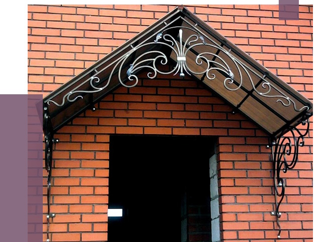 Металлические козырьки в Оренбурге от 10627 руб. 