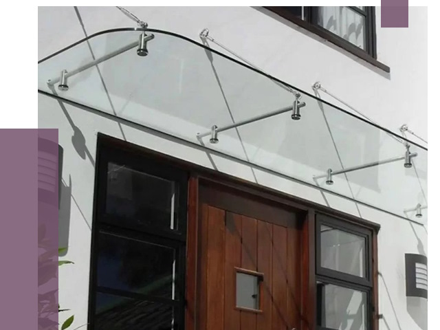 Стеклянные козырьки в Оренбурге от 18813 руб. | ПРОЛЁТ-Рнб