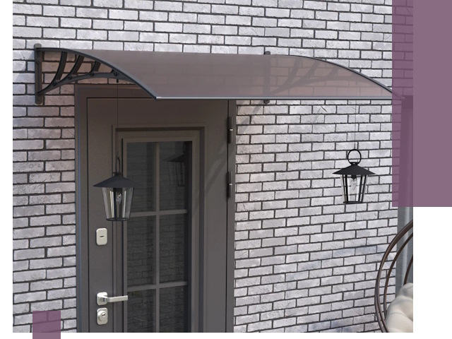 Недорогие козырьки и навесы под ключ в Оренбурге