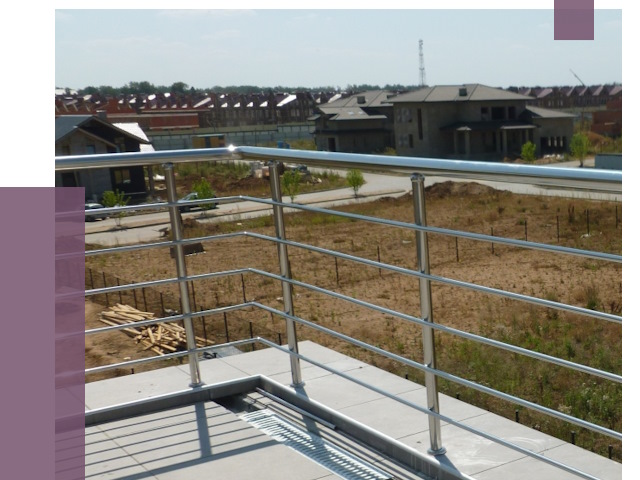 Парапеты из нержавеющей стали в Оренбурге от 7932 руб. за м² | ПРОЛЁТ-Рнб