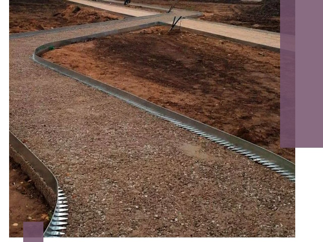 Металлические бордюры под ключ в Оренбурге — изготовление и монтаж