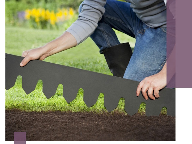 Металлические бордюры для газона в Оренбурге — изготовление и монтаж