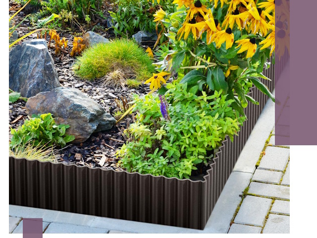 Металлические бордюры для клумб в Оренбурге — производство и монтаж