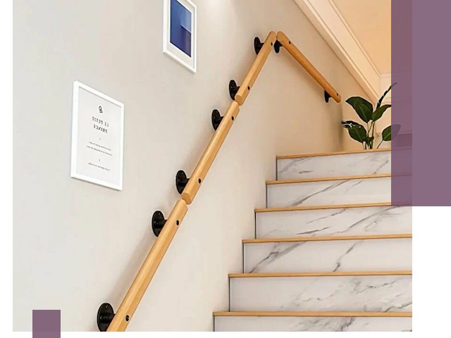 Поручни металлические и деревянные под ключ в Оренбурге