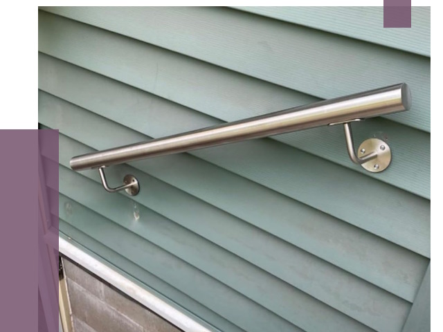 Поручни из нержавеющей стали в Оренбурге от 7627 руб.  | ПРОЛЁТ-Рнб